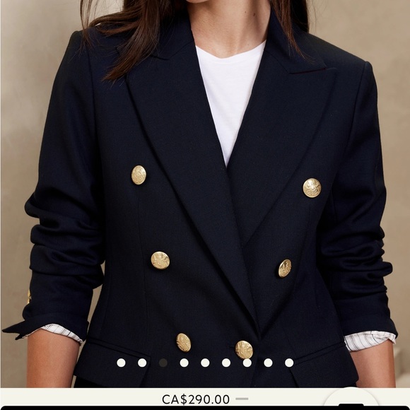 Banana Republic Double Breasted Captain’s Blazer (4 Tall) - Picture 2 of 15